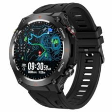 Smart Watch Answer/Make Calls GPS Tracker Message Notification Smartwatch Compass Altitude Barometer Heart Rate Monitor Waterproof Smart Watches for Men Outdoor Fitness Watch for Android iOS Phones