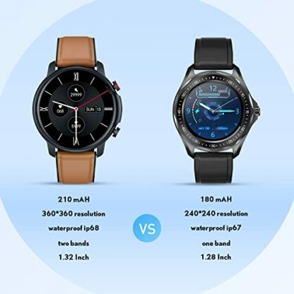 Smart Watch Men Fitness Tracker - 1.32" Full Touch Screen Smartwatch for Mens Activity Trackers with IP68 Waterproof Blood Pressure Heart Rate Sleep Monitor Step Sports Watches Compatible Android IOS - Image 4