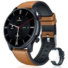 Smart Watch Men Fitness Tracker - 1.32" Full Touch Screen Smartwatch for Mens Activity Trackers with IP68 Waterproof Blood Pressure Heart Rate Sleep Monitor Step Sports Watches Compatible Android IOS