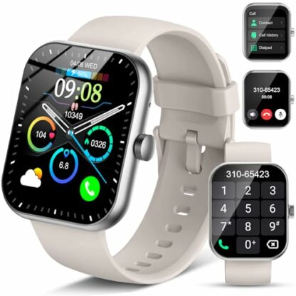 Smart Watch for Men Women (Answer/Make Call), 1.96"HD Screen Fitness Watch with Heart Rate/Sleep Monitor/SpO2/Pedometer, Activity Tracker 110+ Sport Modes, IP68 Waterproof Smartwatch for IOS Android - Image 2