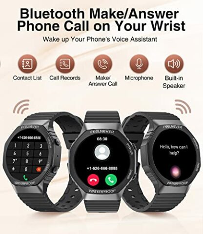 Smart Watch for Women Answer/Make Calls,1.32" Fitness Watch with Heart Rate Sleep Monitor,Women's Health Monitor,Step Counter,IP68 Waterproof Activity Tracking Women Smartwatch for iOS Android - Image 3