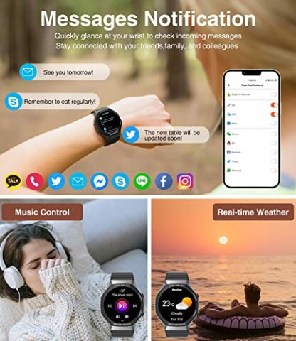 Smart Watch for Women Answer/Make Calls,1.32" Fitness Watch with Heart Rate Sleep Monitor,Women's Health Monitor,Step Counter,IP68 Waterproof Activity Tracking Women Smartwatch for iOS Android - Image 4