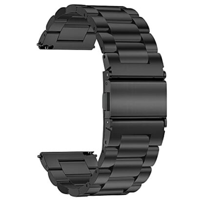 TStrap Metal Watch Strap - Quick Release Watch Bands for Men Women - Brushed Solid Stainless Steel Smart Watch Bracelet - Ladies Replacement Band Clasp Buckle - 16mm 18mm 20mm 22mm 2 TStrap Metal Watch Strap - Quick Release Watch Bands for Men Women - Brushed Solid Stainless Steel Smart Watch Bracelet - Ladies Replacement Band Clasp Buckle - 16mm 18mm 20mm 22mm - Image 2