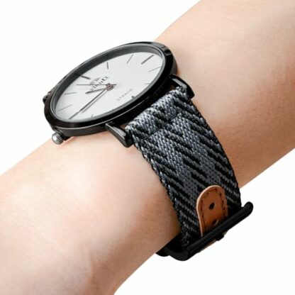TStrap Nylon Watch Strap Canvas - Quick Release Watch Band for Men Women Replacement - Soft Sailcloth Smart Watch Bracelet with Clasp - 18mm 20mm 22mm 24mm 4 TStrap Nylon Watch Strap Canvas - Quick Release Watch Band for Men Women Replacement - Soft Sailcloth Smart Watch Bracelet with Clasp - 18mm 20mm 22mm 24mm - Image 4