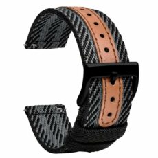 TStrap Nylon Watch Strap Canvas - Quick Release Watch Band for Men Women Replacement - Soft Sailcloth Smart Watch Bracelet with Clasp - 18mm 20mm 22mm 24mm