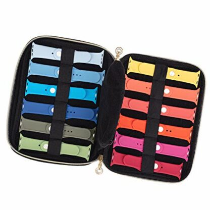 Teamoy Watch Strap Storage Case Holds 12pcs Watch Straps, Travel Organiser Bag for Watch Bands, Organiser Case Compatible for All Series Apple Watch Straps or Smart Watch Bands 4 Teamoy Watch Strap Storage Case Holds 12pcs Watch Straps, Travel Organiser Bag for Watch Bands, Organiser Case Compatible for All Series Apple Watch Straps or Smart Watch Bands - Image 4