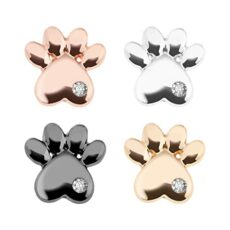 The Lord of the Tools 4PCS Watch Strap Charms Paw Shaped Watch Band Nails Decoration Smart Watch Band Stud for Most Silicone Watch Strap Gold & Sliver & Rose Gold & Black