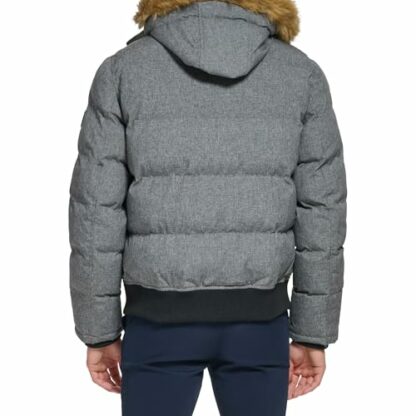 Tommy Hilfiger Men's Arctic Cloth Quilted Snorkel Bomber Jacket Parka 4 Tommy Hilfiger Men's Arctic Cloth Quilted Snorkel Bomber Jacket Parka - Image 4