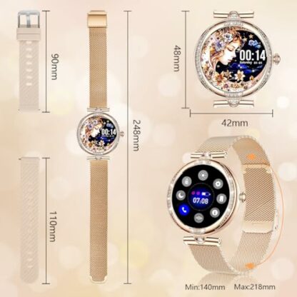 Vicloon Smart Watch for Men Women(Answer/Make Calls), Bluetooth Smartwatches for Android 5.0 and IOS 10.0 and Above, Sports Fitness Watch with Blood Pressure/Heart Rate/Sleep Monitor 3 Vicloon Smart Watch for Men Women(Answer/Make Calls), Bluetooth Smartwatches for Android 5.0 and IOS 10.0 and Above, Sports Fitness Watch with Blood Pressure/Heart Rate/Sleep Monitor - Image 3