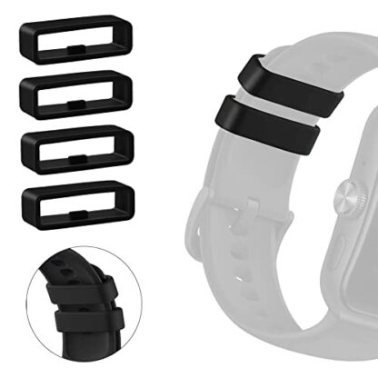 Vicloon Watch Band Loop, 12 Pack Silicone Watch Band Holder Watch Strap Keeper 18mm, 20mm, 22mm Smartwatch Band Retainer Loop Watch Fastener Rings - Image 4