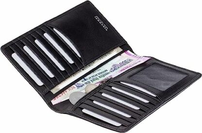 Visconti Mens Jacket Coat Veg Leather Wallet for Credit Cards, Notes, RFID Protection - TSC45 (Black) - Image 4