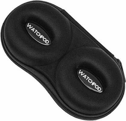 WATCHPOD Double Watch Travel Case Storage Holder Box for 2 Watches | Dual Tough Portable Protection w/Zipper Fits All Wristwatches & Smart Watches Up to 50mm (Black) 2 WATCHPOD Double Watch Travel Case Storage Holder Box for 2 Watches | Dual Tough Portable Protection w/Zipper Fits All Wristwatches & Smart Watches Up to 50mm (Black) - Image 2