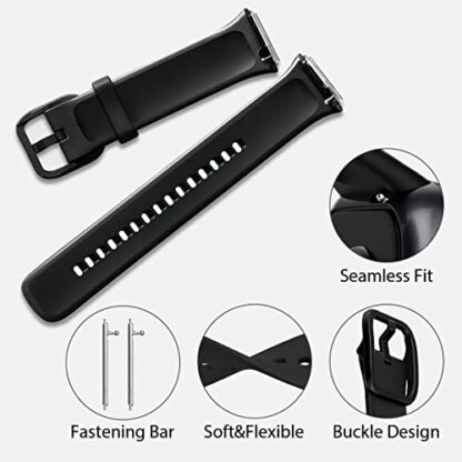 WalkerFit Smart Watch Band Compatible with MOLOCY Watch Aires A1, Q23 Sport Bands 42mm, Soft Silicone Waterproof Strap - Image 3