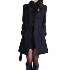 Women Warm Coat with Belt Winter Button Loose Fashion Long Sleeve Jacket Short Trench Coats for Women Uk Hooded Raincoat Trench Coat Jacket 40Th Birthday Gifts for Women Promotion Clearance