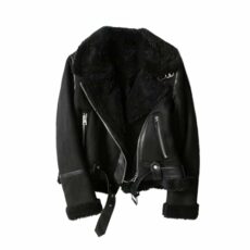 Womens Faux Leather Short Cropped Brown Coat For Winter Vintage Fur Integrated Jacket Zip Up Lapel Long Sleeves Jackets Female Outwears Chic