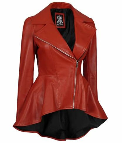 fjackets Real Leather Bomber Jacket - Motorcycle Casual Stand Collar with a Removable Hood - Image 4
