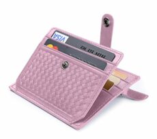 flintronic Credit Card Holder, RFID Blocking Leather Wallet