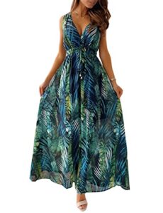 TOPLAZA Women's Summer Floral Maxi Dress