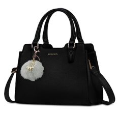 IGOLUMON Women's PU Leather Top-Handle Handbag