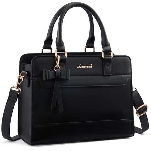 PU Leather Bow Handbag 11in Crossbody, LOVEVOOK 1 LOVEVOOK Stylish PU Leather Handbag for Women