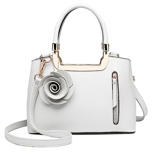 PU Leather Shoulder Handbag with Zip Pockets, MISS LULU 1 Miss Lulu PU Leather Shoulder Handbag