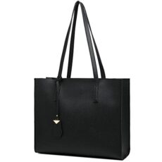 MORGLOVE Women's Large Leather Tote Bag