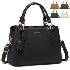 RAINSMORE Medium PU Leather Handbag for Women